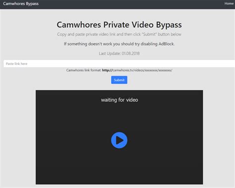 camwhores bypass|Download or watch all CamWhores private videos for free.